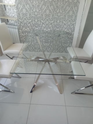 Стол Т088 (160) Серебро / T088_3