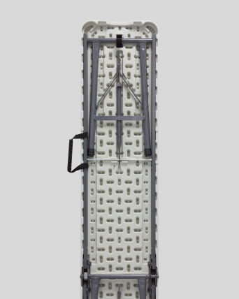 Скамейка складная пластиковая Кейт 180 (ХДПЕ) Белый / (HDPE)_4