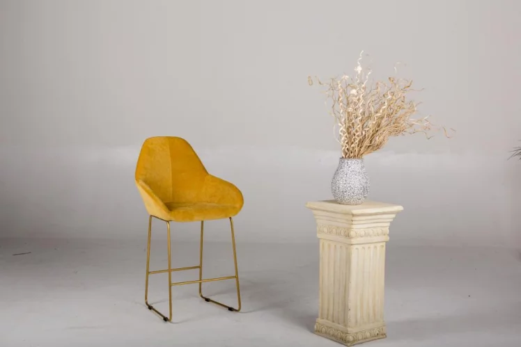 Стул барный Кент (Б) Желт/Линк Золото / Kent_5