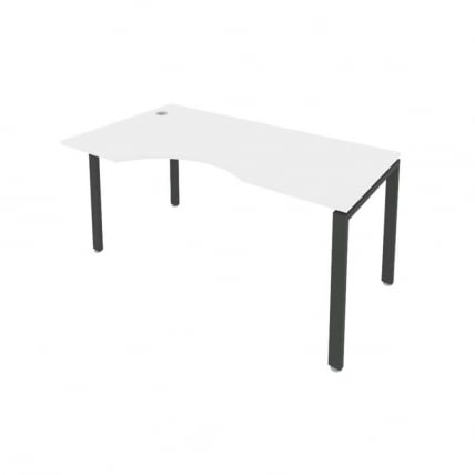Стол письменный МЕТАЛ СЙСТЕМ Б.СА-1 Л Белый/Антрацит / METAL SYSTEM_0