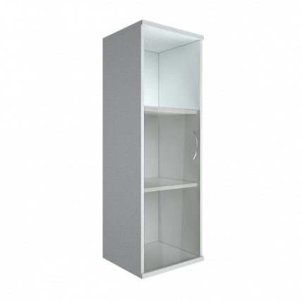 Шкаф средний узкий левый Рива А.СУ-2.2 Л Белый / Riva_0