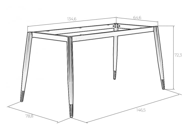 Подстолье обеденное ДОБРИН ЛЕСТЕР / DOBRIN LESTER_4