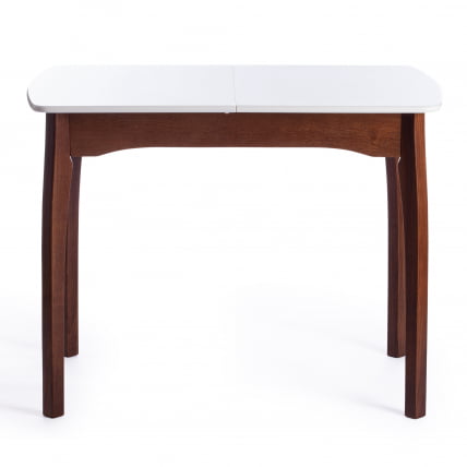 Стол CАТЕРИНА бук, мдф, 100+30кс70кс75, коричневый, белый / CATERINA 100+30x70x75,_2