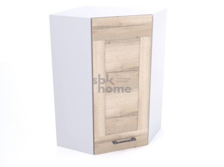 Шкаф угловой ШУ-60, Дублин (600*600*960) Дуб галифакс белый, 21661_0