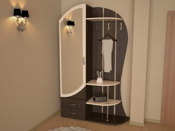 Прихожая Рада (с зеркалом) Венге/дуб млечный_0