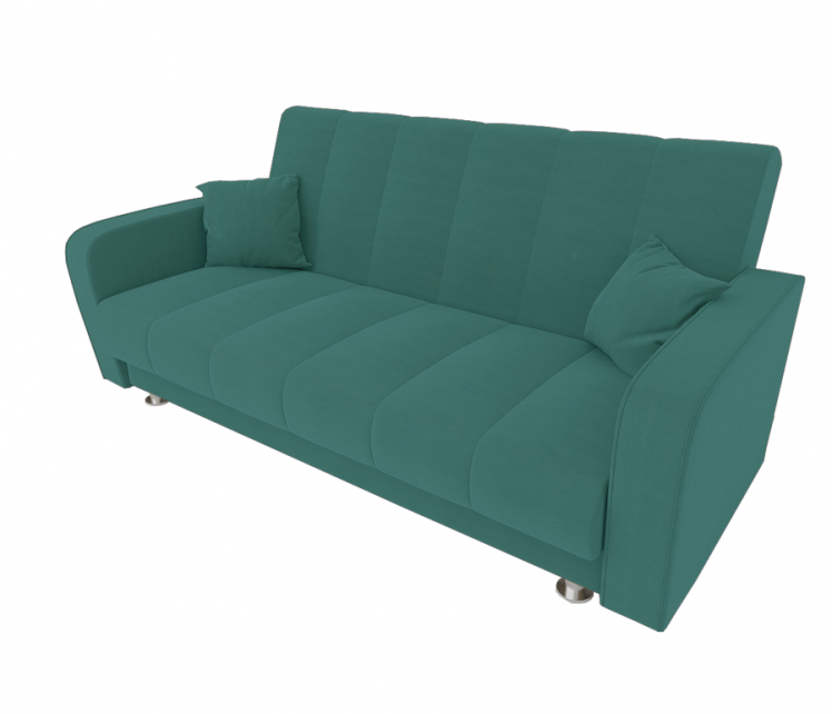 Диван Сидней Книжка (Берхоусе) Цвет фасада: Азур Велюто 44; Тип: Прямой; Материал фасада: Металл/Велюр / (Berhouse)_0