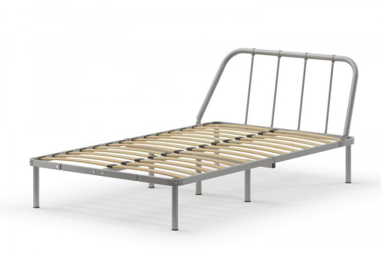 Кровать Мира с ортопедическими латами Материал фасада: Металл; Спальное место: 1400х2000 мм; Цвет: Белый_0