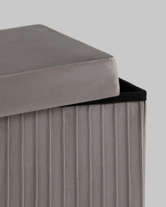 Пуф складной с ящиком Сторе Скуаре Антрацитовый / Store Square_2