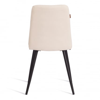 Стул обеденный Асти флок , 47х54х86, молочный, 4 / Asti_3