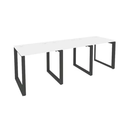 Рабочая станция на О-образном м/к ОНИКС О.МО-РС-3.0.7 Белый Бриллиант/Антрацит / ONIX O.MO-RS-3.0.7_0