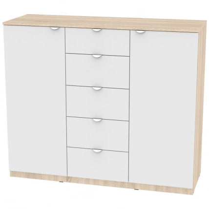 Комод Калисто(К33)1147х1352х468ручкаторцеваяТР-2(ДСС-Белый) / Калисто(K33)1147х1352х468ручкаторцеваяTR-2(ДСС-Белый)_0