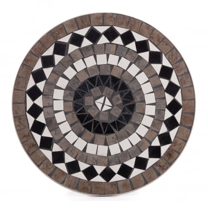 Стол Сеcрет де Маисон РОМЕО (мод. ПЛ08-7451РВ) металл, 60*72см, белый/плитка калейдоскоп / Secret de Maison ROMEO (mod. PL08-7451RV)_1