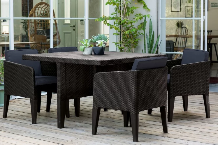 Набор мебели Колумбиа сет 5 пcс Графит / Columbia set pcs_1