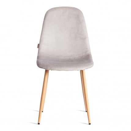 Стул БРЕЕЗЕ (мод. ДЖСC-58) Велюр/металл , 44 х 53 х 86 см, Лигхт грей (светло-серый) ХЛР14 / натуральный / BREEZE (mod. JSC-58) Light grey HLR14_4