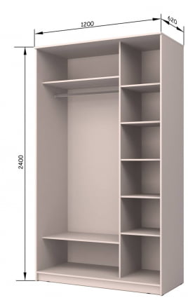 Шкаф-купе Хит-24-12-55 Бук бавария светлый_2
