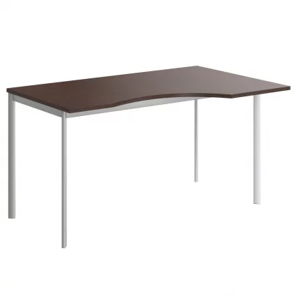 Стол эргономичный ИМАГО-С CА-2С(Л/Р) венге магия алюминий / IMAGO-S CA-2S(L/R)_0