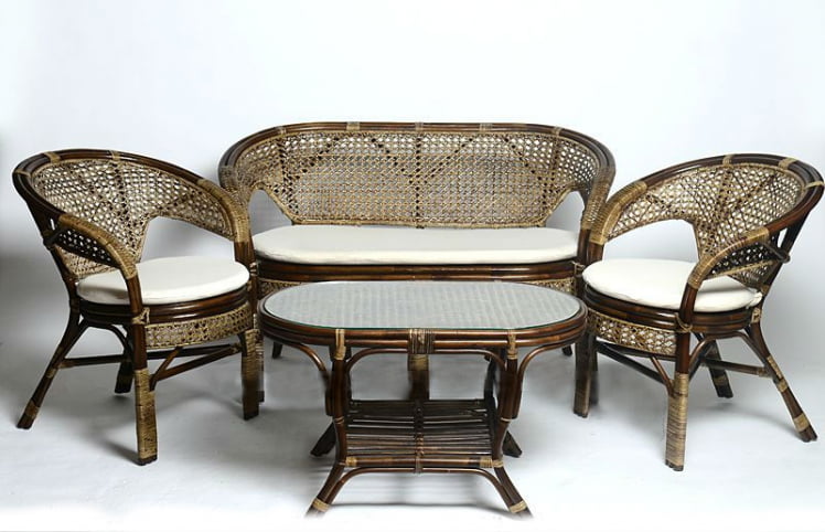 Комплект Пеланги с 2х местным диваном, подушки на молнии Пеланги 02/15-5 венге / Pelangi_0