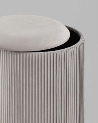 Пуф с ящиком Эркки С серый / S_4