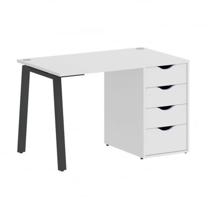 Стол письменный ХОМЕ ОФФИCЕ ВР.СП-3-118.4.А Белый/Антрацит металл / HOME OFFICE VR.SP-3-118.4.A_0