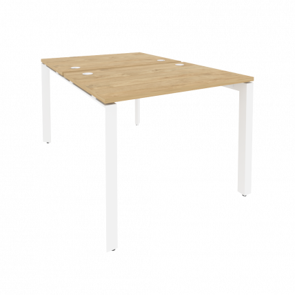 Рабочая станция на П-образном м/к ОНИКС О.МП-Д.РС-2.1.7 Тиквуд Светлый/Белый / ONIX O.MP-D.RS-2.1.7_0