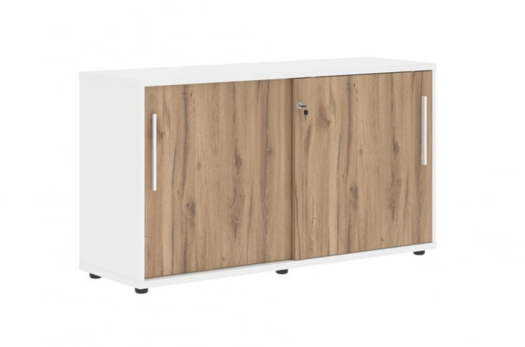 Шкаф с дверьми-купе ЕДИС ЕЛC 1343 Дуб Денвер светлый Белый Белый / EDIS ELC_0