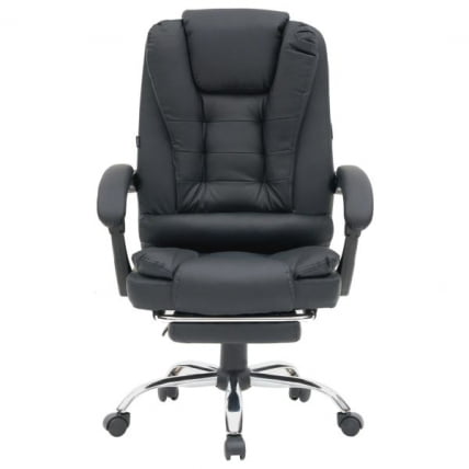 Кресло офисное с функцией вибромассажа CРОМЕКС (КРОМЕКС) Чилл МС-005 экокожа черное / CROMEX Chill MS-005_2