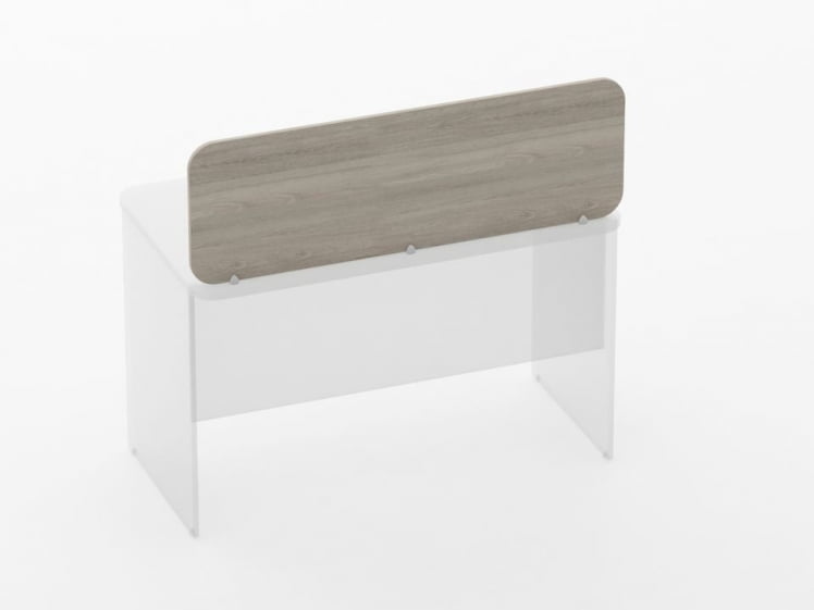 Экран разделительный прямой Глассй 5.14.12 Дуб сантана светлый / Glassy_1