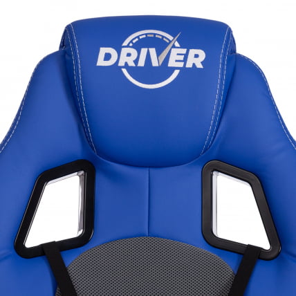 Кресло ДРИВЕР (22) кож/зам/ткань, синий/серый, 36-39/ТВ-12 / DRIVER 36-39/TW-12_9