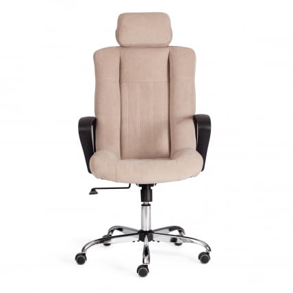 Кресло ОКСФОРД хром флок , бежевый, 7 / OXFORD_4