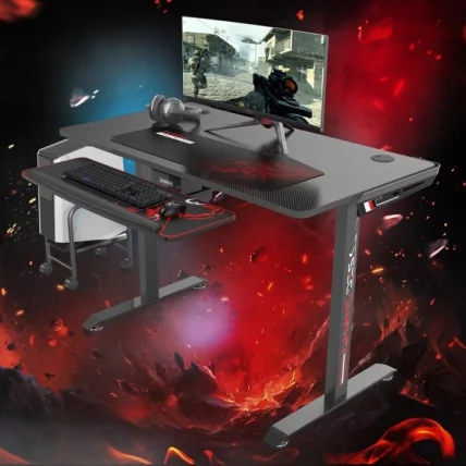 Геймерский стол Еурека И1-С Блаcк / Eureka I1-S Black_2