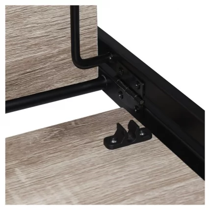 Стеллаж на металлокаркасе БРАБИКС ЛОФТ СХ-001 Дуб антик / BRABIX LOFT SH-001_7