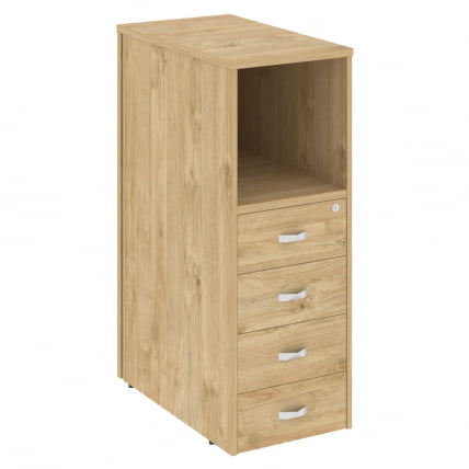 Тумба 4 ящика завершающая, левая ОНИКС О.Р-ТВ-4(Л) Тиквуд светлый / ONIX O.R-TV-4(L)_0