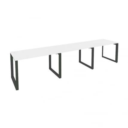 Рабочая станция на О-образном м/к ОНИКС О.МО-РС-3.2.7 Белый Бриллиант/Антрацит / ONIX O.MO-RS-3.2.7_0