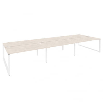 Рабочая станция на О-образном м/к ОНИКС О.МО-Д.РС-6.4.8 Денвер Светлый/Белый / ONIX O.MO-D.RS-6.4.8_0