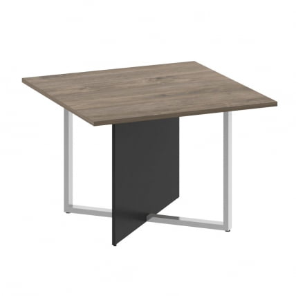 Стол переговорный, квадратный СХИФТ СК.СП-КВ-110-1 Тиквуд Темный/Антрацит / SHIFT SK.SP-KV-110-1_0