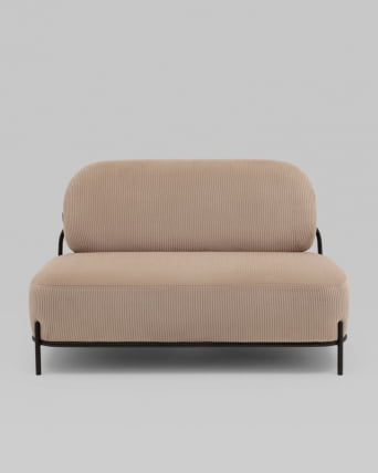 Диван Стоун велюр рельефный бежевый_6