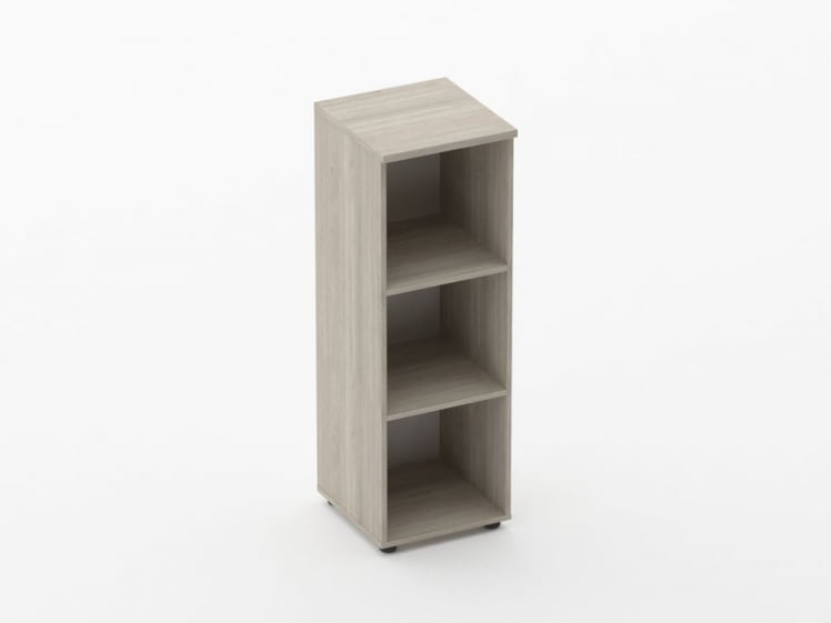 Шкаф средний открытый Глассй 6.12.10 Дуб сантана светлый / Glassy_0