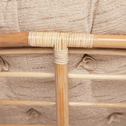 Кресло ПАПАСАН ЕCО/ПАПАСАН ЭКО П115-1/СП СТД /c подушкой, ремешками/ диаметр подушки 129 см, 115кс101кс92 см, Натурал (натуральный), ткань Старт / PAPASAN ECO/ПАПАСАН P115-1/SP STD /c 115x101x92 Natural_6