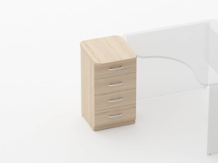 Тумба приставная на 4 ящика Глассй 3.10.11 Венге / Glassy_1