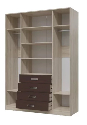 Шкаф Румба 4-4817 Дуб сонома Венге_1