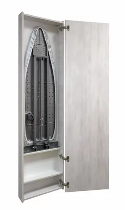 Шкаф со встроенной гладильной доской Ирон Бокс (правый) Беленый дуб / Iron Box_1