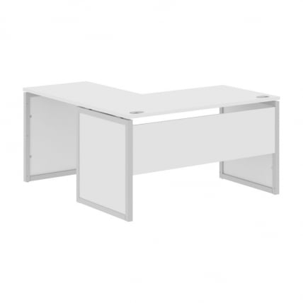 Стол письменный угловой правый КСТЕН-КП КСКПCТ 1415 Р Белый Серый / XTEN-QP XQPCT R_0