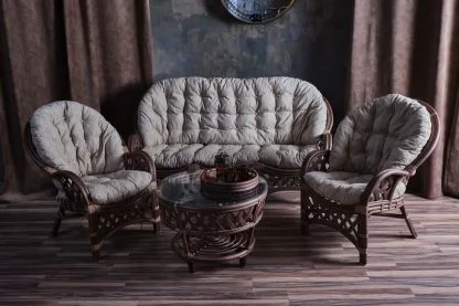 Комплект Черчилль/Рузвельт/Кобана с 3х местным диваном Черчилле6 орех матовый / Cherchille6_0