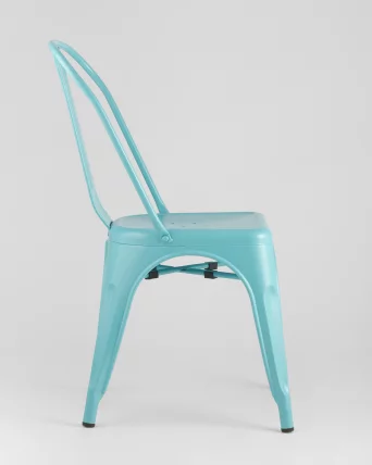 Стул ТОЛИКС с высокой спинкой Голубой матовый / TOLIX_3