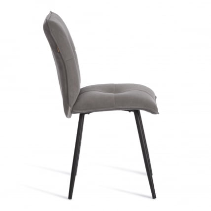 Стул обеденный Свеет флок , 46х55х88, серый/черный, 29 / Sweet_1