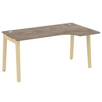 Стол эргономичный левый ОНИКС ВООД ОВ.СА-1(Р) Тиквуд Темный/Светлый / ONIX WOOD OW.SA-1(R)_0