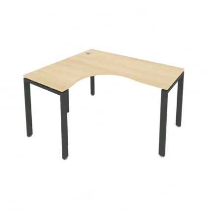 Стол письменный МЕТАЛ СЙСТЕМ Б.СА-3 Л Акация/Антрацит / METAL SYSTEM_0