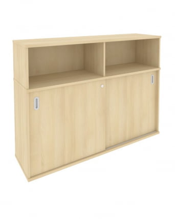 Шкаф-купе приставной Метал Сйстем Б.ШК-2 Акация/Серый / Metal System_0