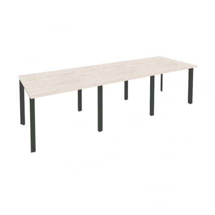 Стол переговорный (3 столешницы) ОНИКС О.МП-ПРГ-3.1 Денвер Светлый/Антрацит / ONIX O.MP-PRG-3.1_0