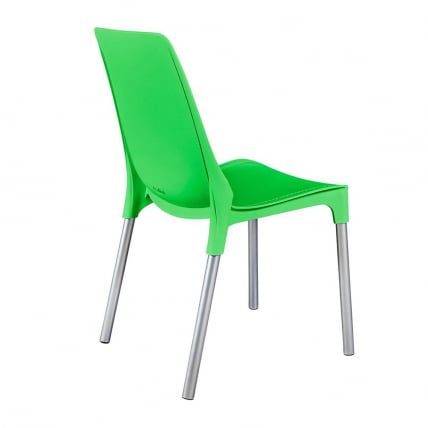 Стул ГЕНИУС (мод 75) металл/пластик, 46кс56кс84cм, зеленый/ножки хром / GENIUS (mod 46x56x84cм,_2